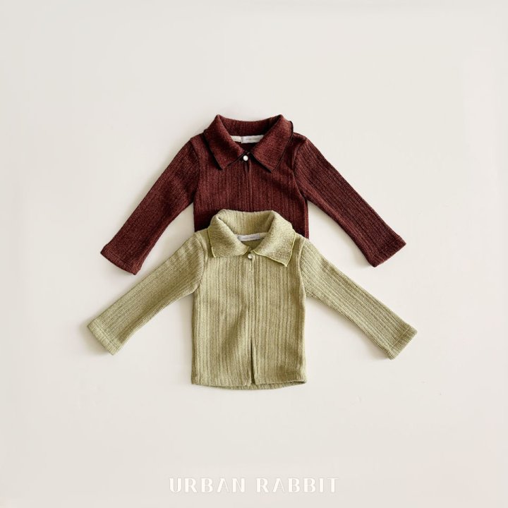 Urban Rabbit - Korean Children Fashion - #kidzfashiontrend - Button Rib Tee - 12