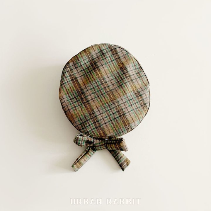 Urban Rabbit - Korean Children Fashion - #kidsstore - Check Beret Ribbon Pin Set - 4