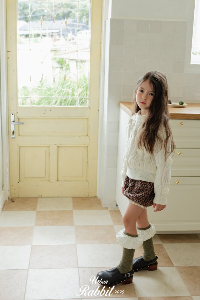 Urban Rabbit - Korean Children Fashion - #littlefashionista - Blooming Knit Socks - 5