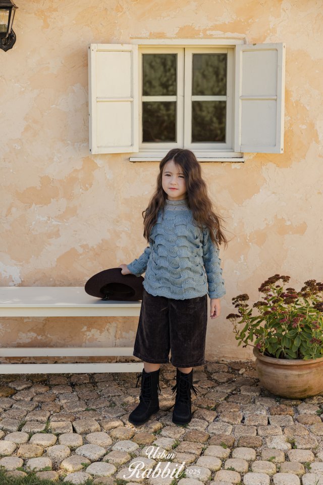 Urban Rabbit - Korean Children Fashion - #littlefashionista - Wave Knit Tee - 10
