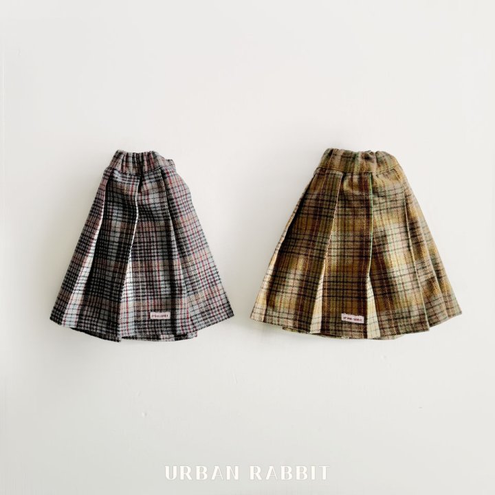Urban Rabbit - Korean Children Fashion - #littlefashionista - Check Long Skirt - 12