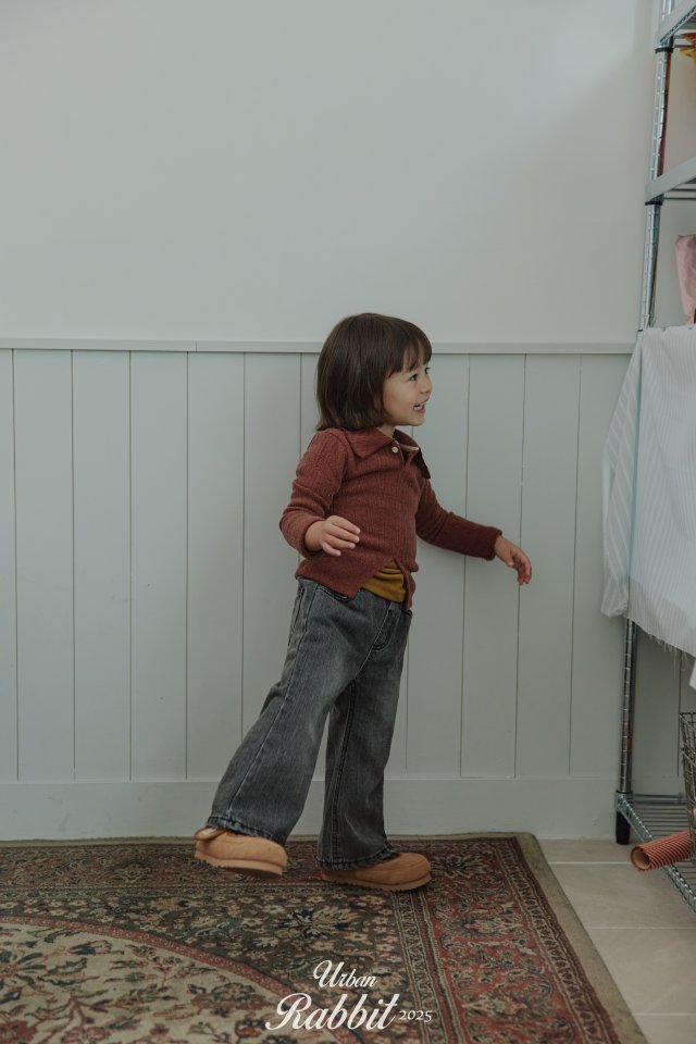 Urban Rabbit - Korean Children Fashion - #Kfashion4kids - Warm Flare Denim Pants - 4