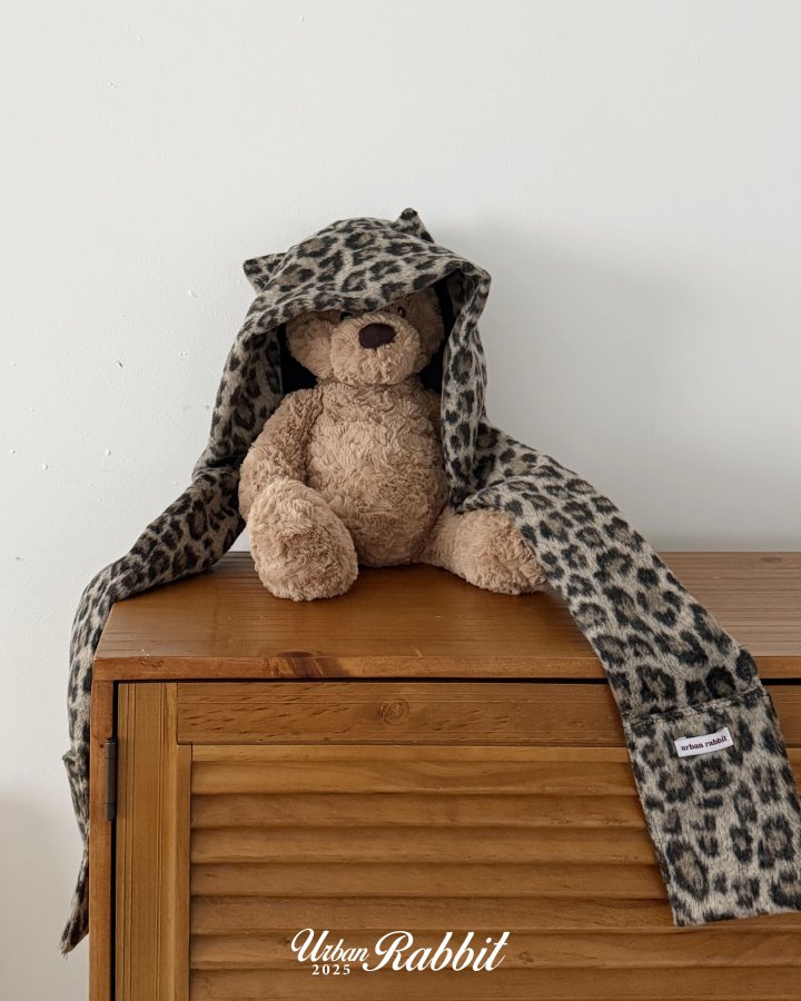 Urban Rabbit - Korean Children Fashion - #magicofchildhood - Leopard Hood Muffler