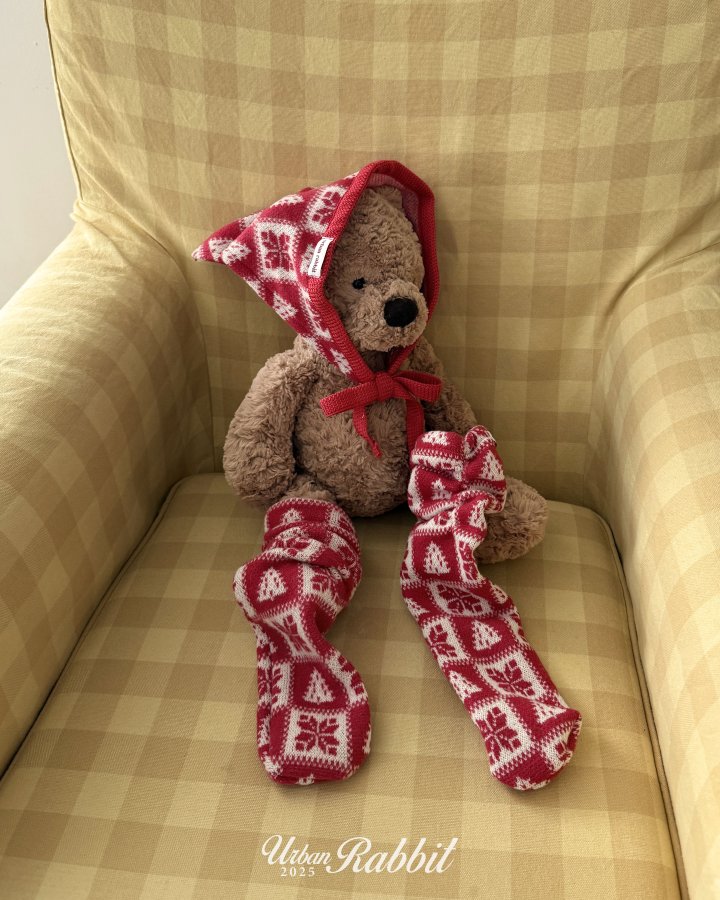 Urban Rabbit - Korean Children Fashion - #magicofchildhood - Holiday Snowflake Socks - 9