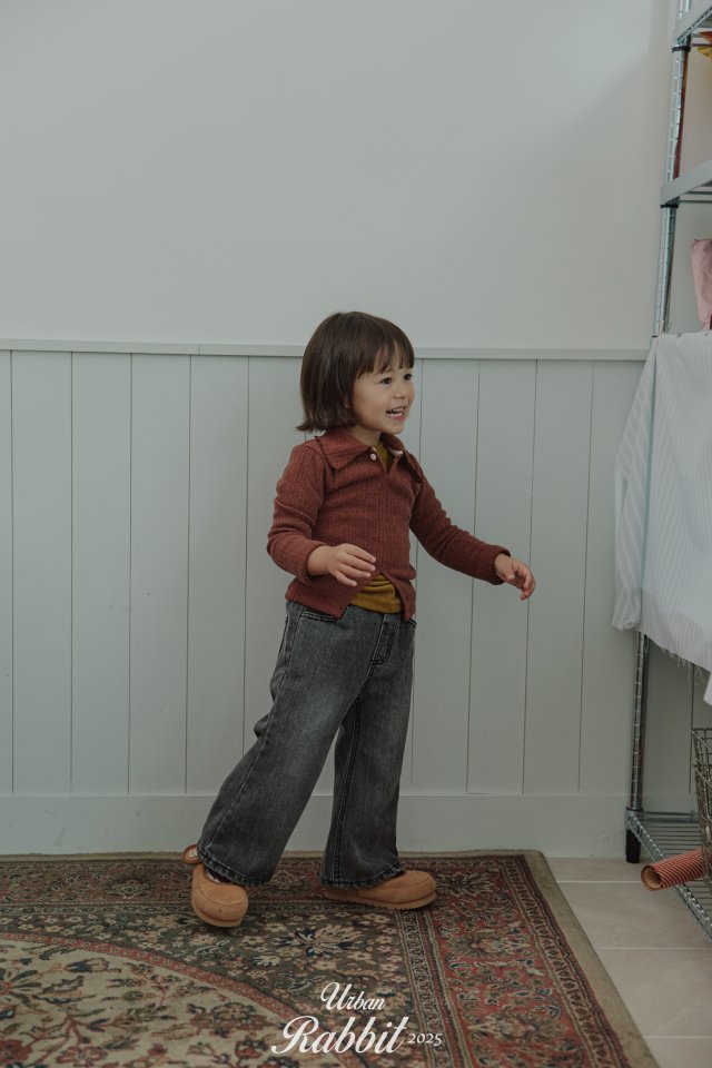 Urban Rabbit - Korean Children Fashion - #magicofchildhood - Warm Flare Denim Pants - 5