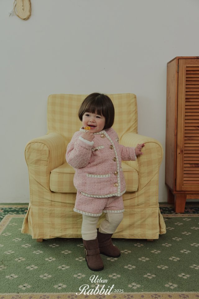 Urban Rabbit - Korean Children Fashion - #minifashionista - Tweed Winter Coat - 6