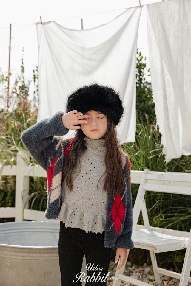 Urban Rabbit - Korean Children Fashion - #minifashionista - Argyle Cardigan - 5