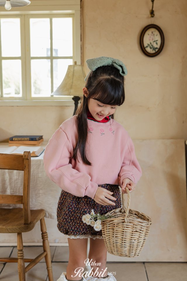 Urban Rabbit - Korean Children Fashion - #minifashionista - Flower Picot Sweatshirt - 4