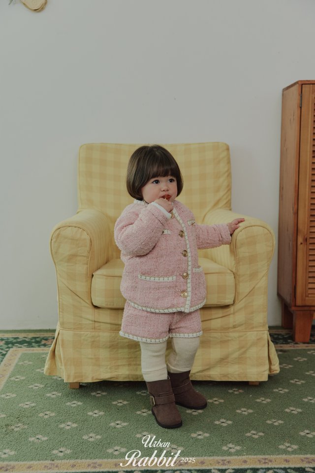 Urban Rabbit - Korean Children Fashion - #prettylittlegirls - Tweed Winter Coat - 7