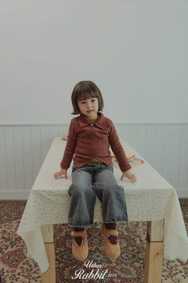 Urban Rabbit - Korean Children Fashion - #prettylittlegirls - Button Rib Tee