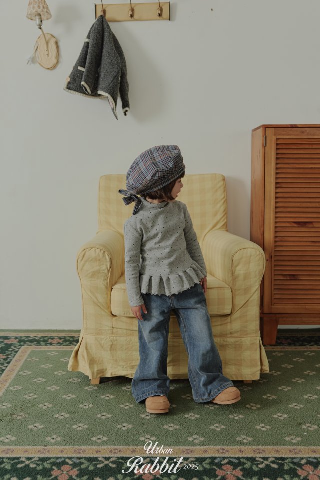 Urban Rabbit - Korean Children Fashion - #prettylittlegirls - Warm Flare Denim Pants - 7