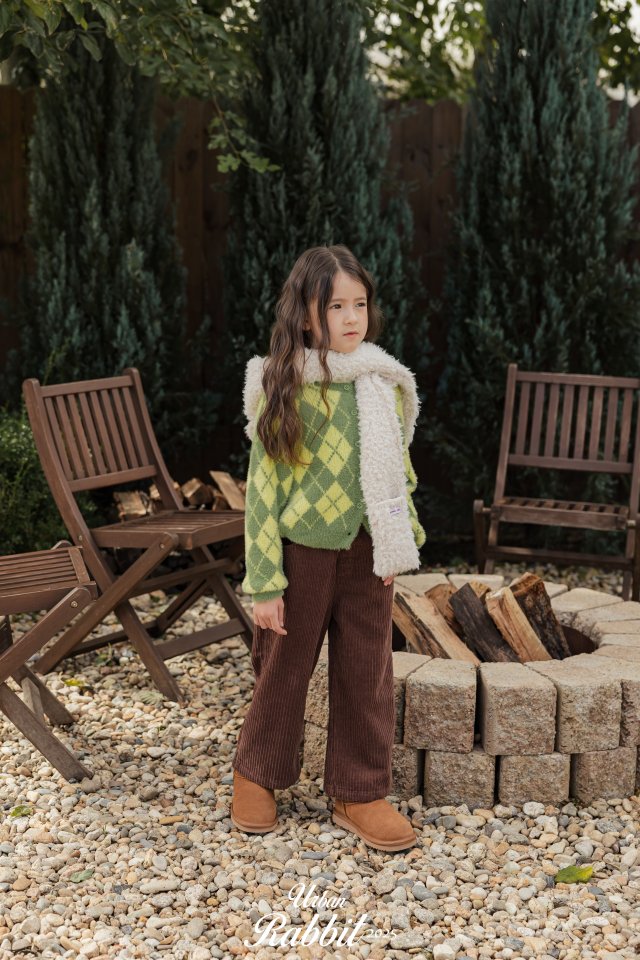 Urban Rabbit - Korean Children Fashion - #stylishchildhood - Choco Chip Corduroy Pants - 3