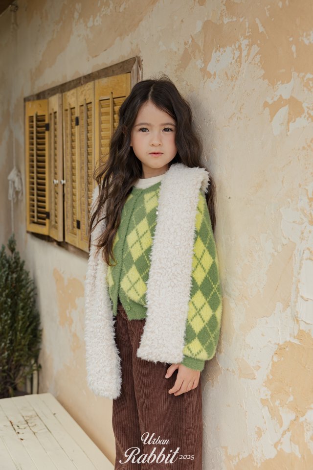 Urban Rabbit - Korean Children Fashion - #stylishchildhood - Argyle Cardigan - 9