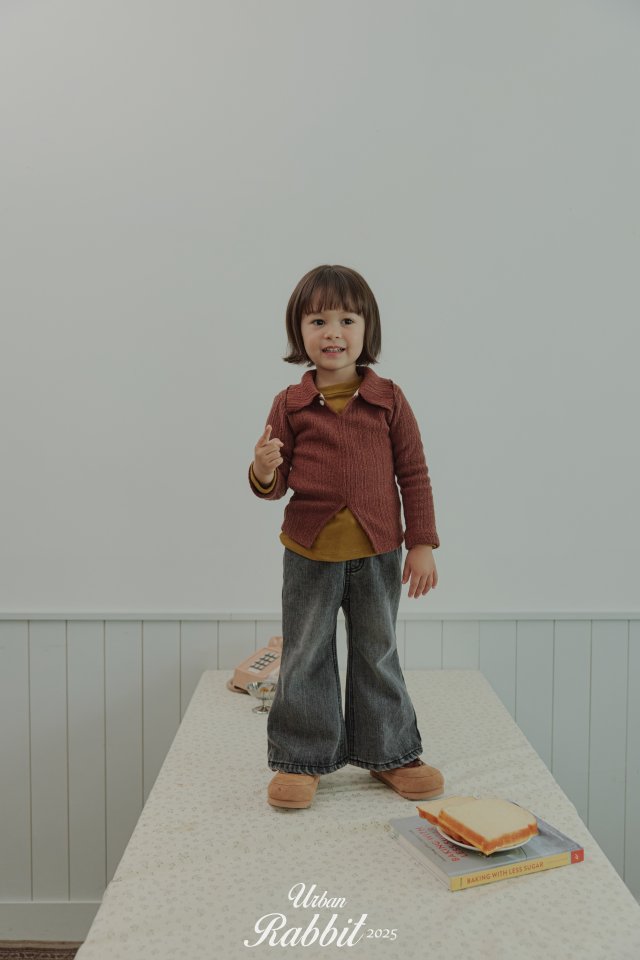 Urban Rabbit - Korean Children Fashion - #toddlerclothing - Button Rib Tee - 4