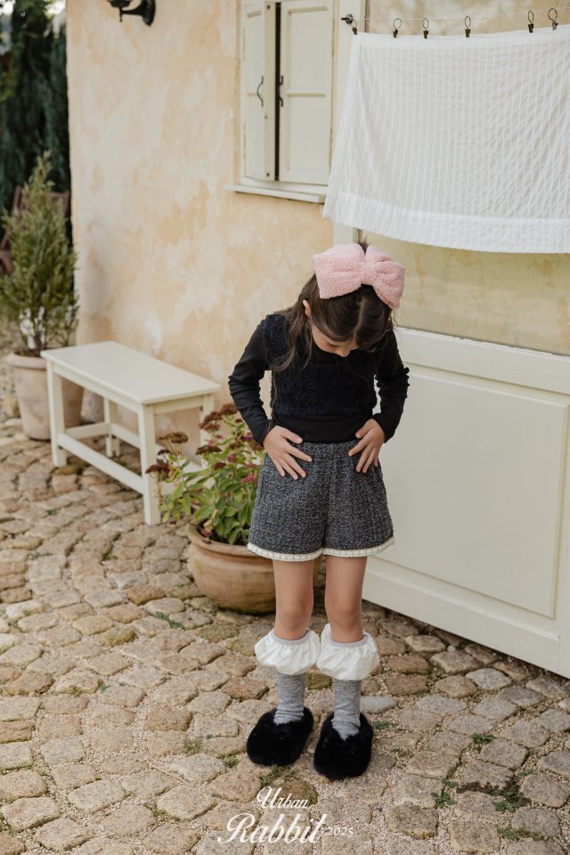Urban Rabbit - Korean Children Fashion - #todddlerfashion - Tweed Short Pants - 6