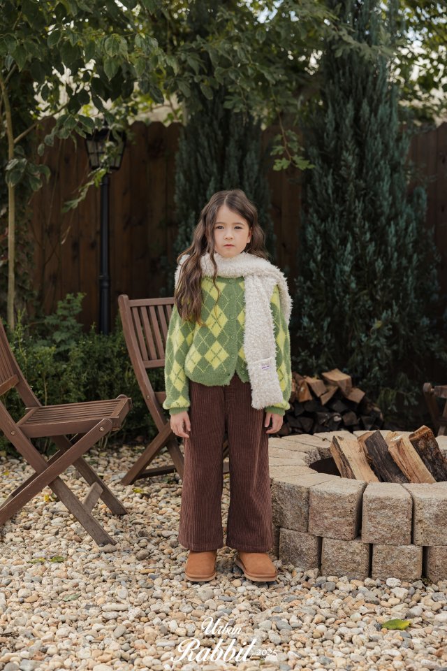 Urban Rabbit - Korean Children Fashion - #todddlerfashion - Choco Chip Corduroy Pants