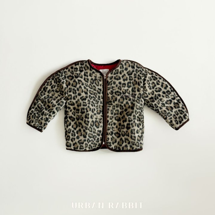 Urban Rabbit - Korean Children Fashion - #todddlerfashion - Leopard Padding Jacket - 10