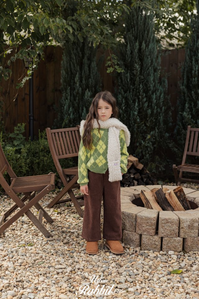 Urban Rabbit - Korean Children Fashion - #todddlerfashion - Argyle Cardigan - 7