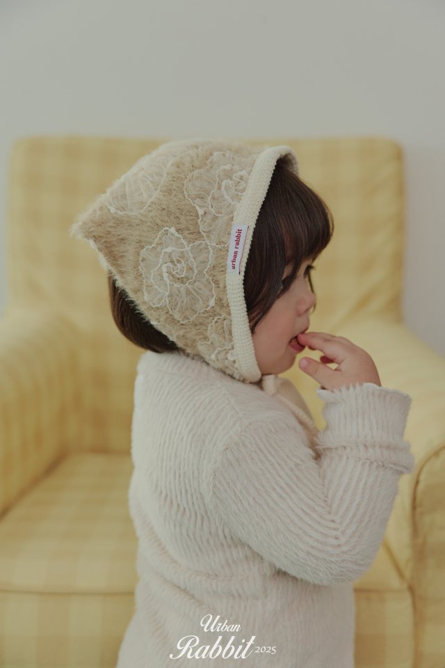 Urban Rabbit - Korean Children Fashion - #todddlerfashion - Angora Flower Scarf - 5
