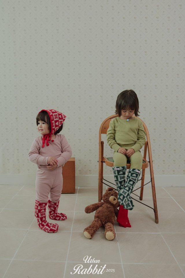 Urban Rabbit - Korean Children Fashion - #todddlerfashion - Holiday Snowflake Socks - 12