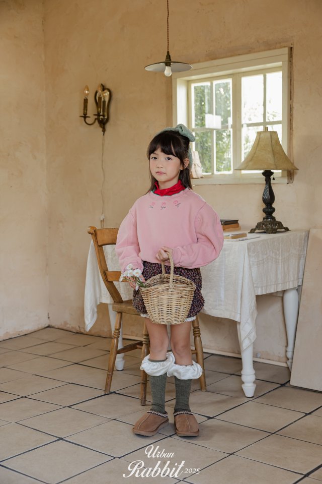 Urban Rabbit - Korean Children Fashion - #toddlerclothing - Flower Picot Sweatshirt - 6