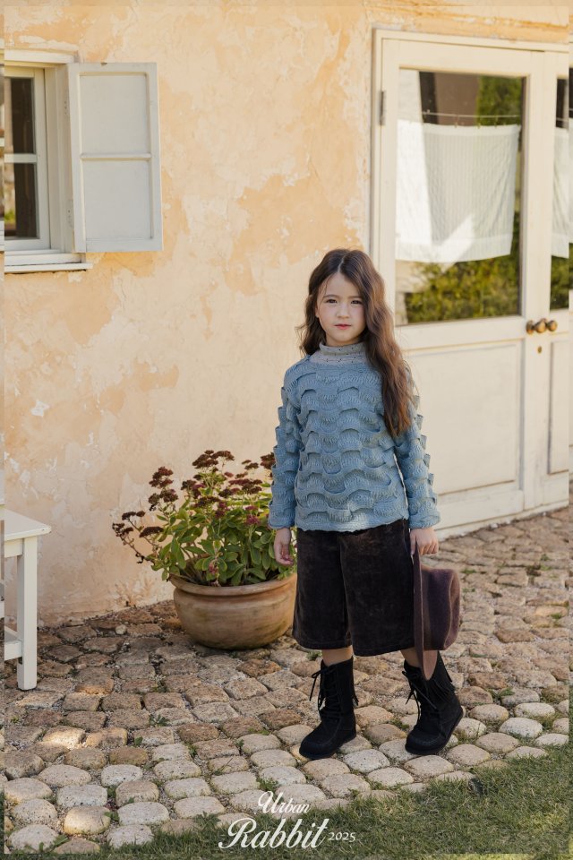 Urban Rabbit - Korean Children Fashion - #toddlerclothing - Velvet Denim Bermuda Pants - 3
