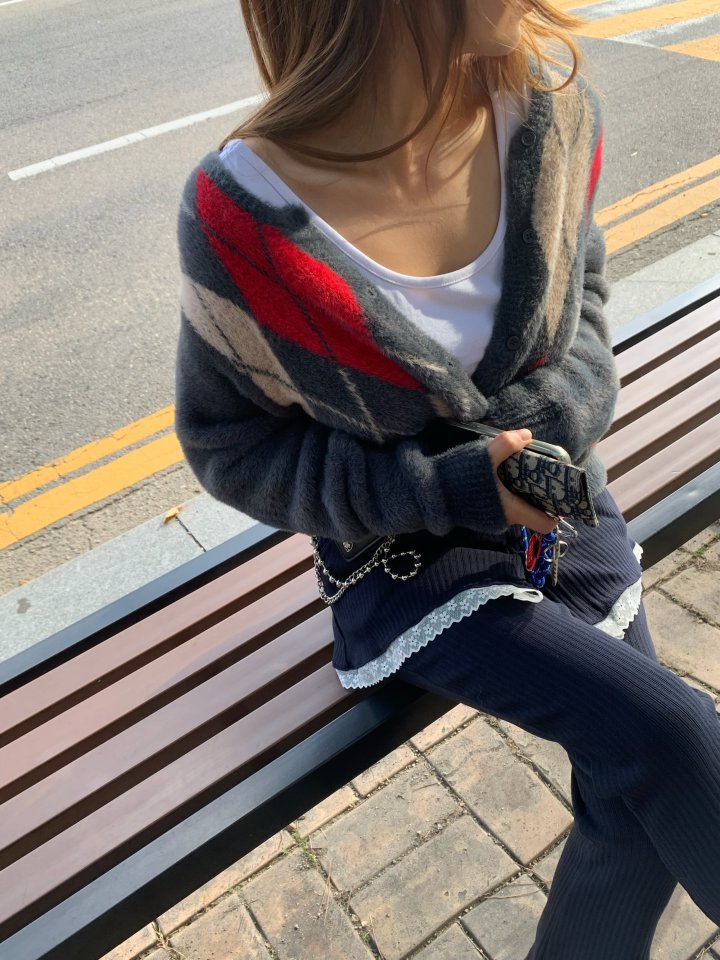 Urban Rabbit - Korean Children Fashion - #toddlerclothing - Argyle Cardigan (Mom)