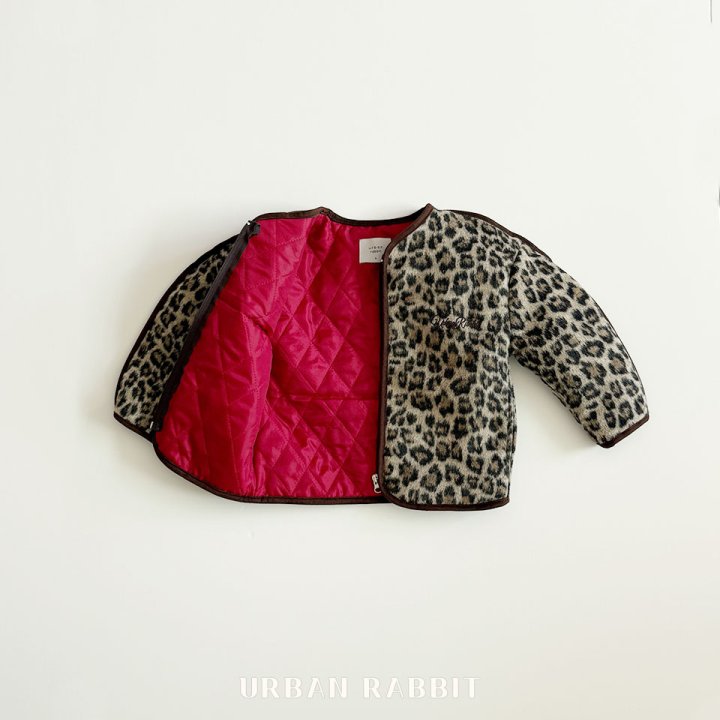 Urban Rabbit - Korean Children Fashion - #toddlerclothing - Leopard Padding Jacket - 11