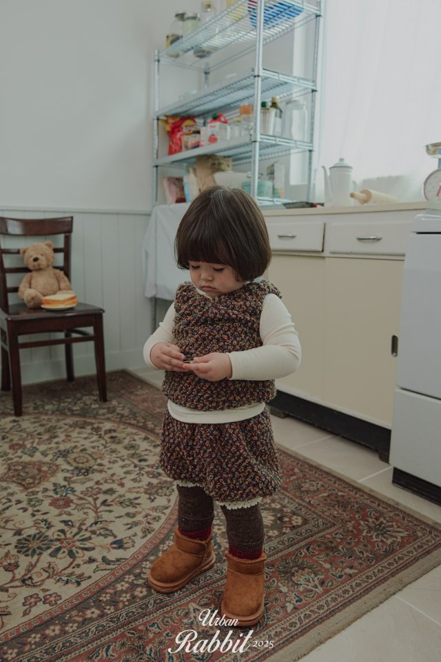 Urban Rabbit - Korean Children Fashion - #toddlerclothing - Popcorn Knit Vest - 10