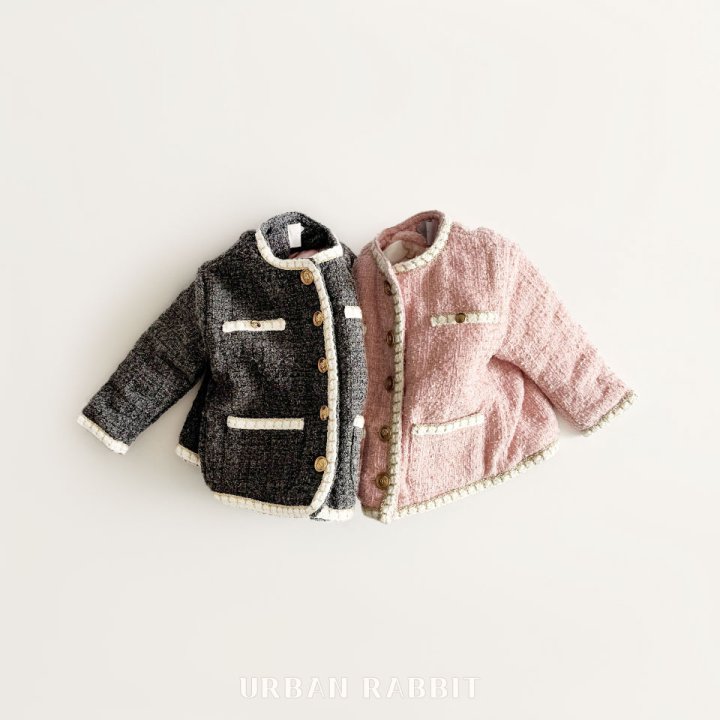 Urban Rabbit - Korean Children Fashion - #toddlerclothing - Tweed Winter Coat - 9