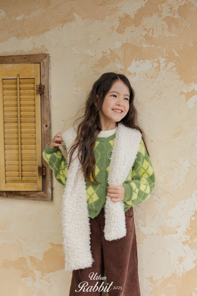 Urban Rabbit - Korean Children Fashion - #toddlerclothing - Argyle Cardigan - 8