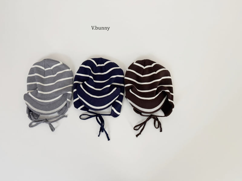 V Bunny - Korean Children Fashion - #childofig - Stripe Strap Hat - 4