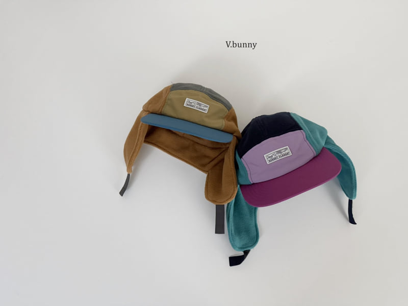 V Bunny - Korean Children Fashion - #designkidswear - Fleece Ear Flap Cap - 2