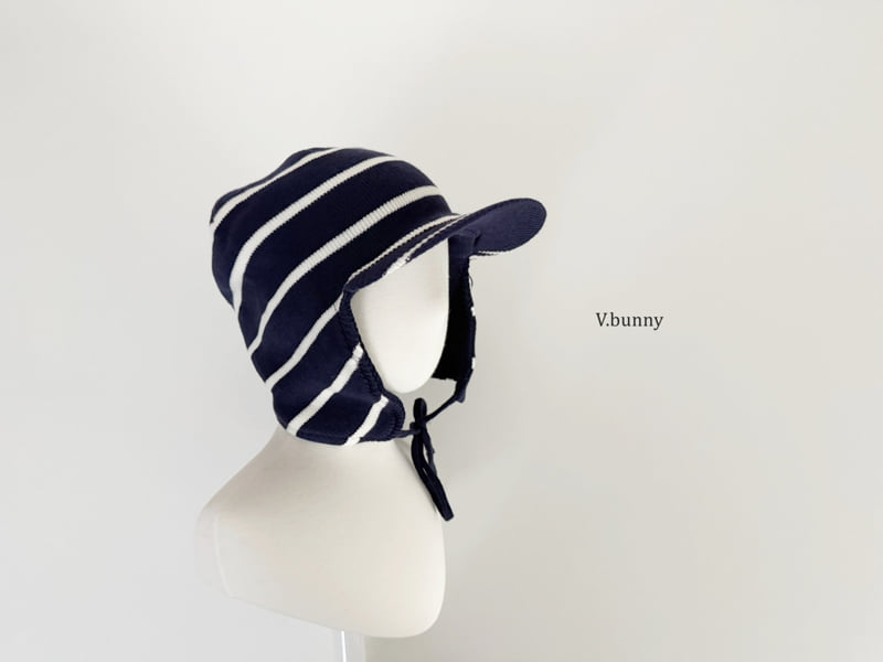 V Bunny - Korean Children Fashion - #discoveringself - Stripe Strap Hat - 6