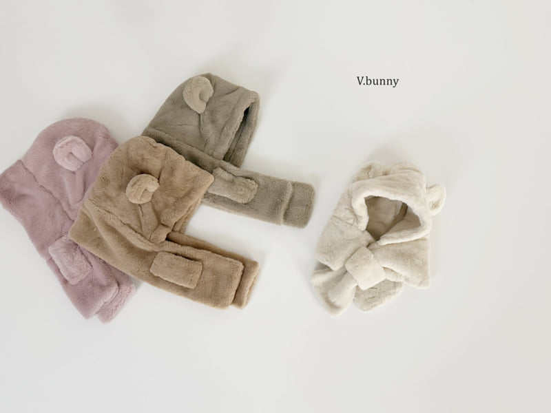 V Bunny - Korean Children Fashion - #fashionkids - Bear Muffler - 6