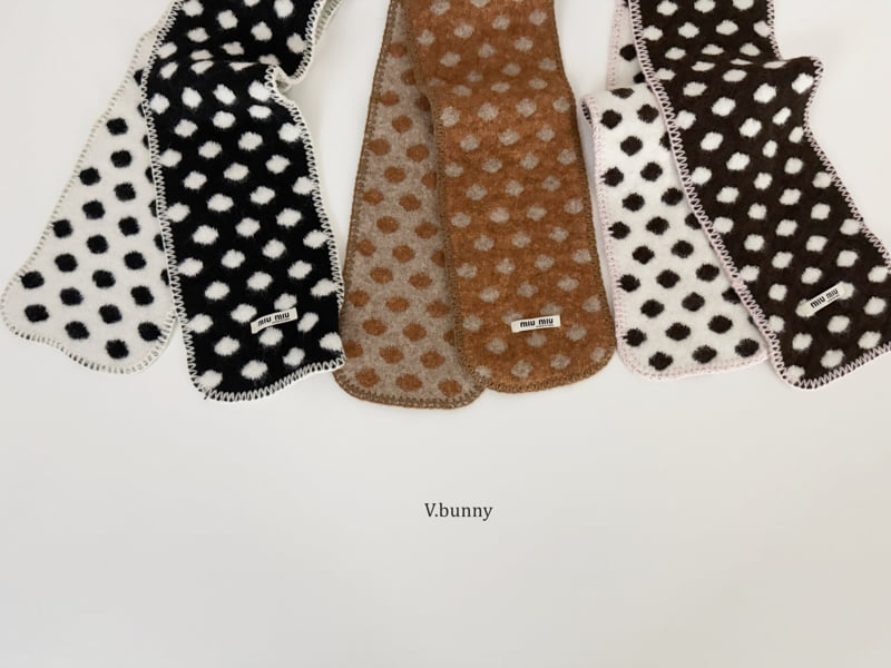 V Bunny - Korean Children Fashion - #prettylittlegirls - Dot Muffler - 5