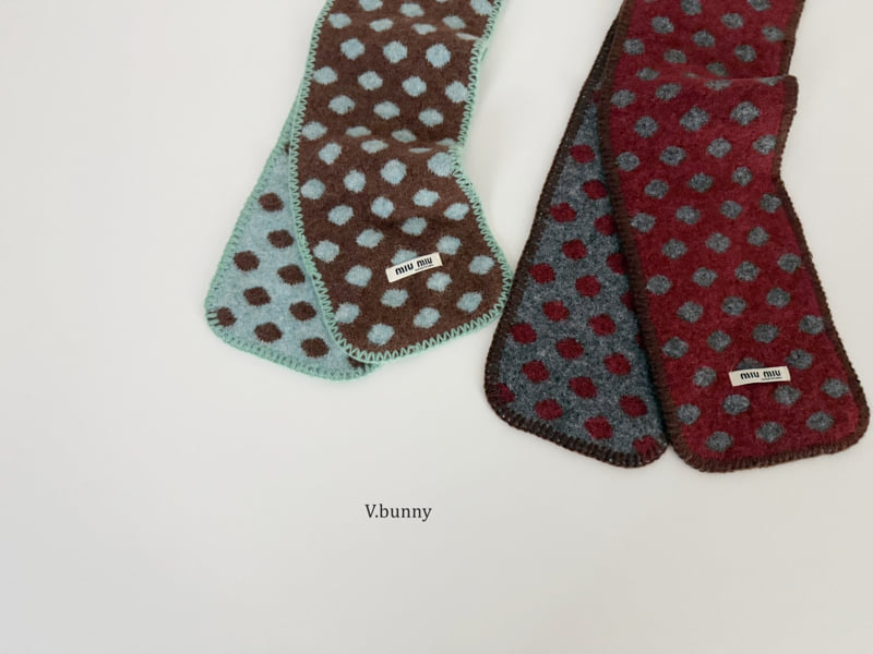 V Bunny - Korean Children Fashion - #todddlerfashion - Dot Muffler - 6
