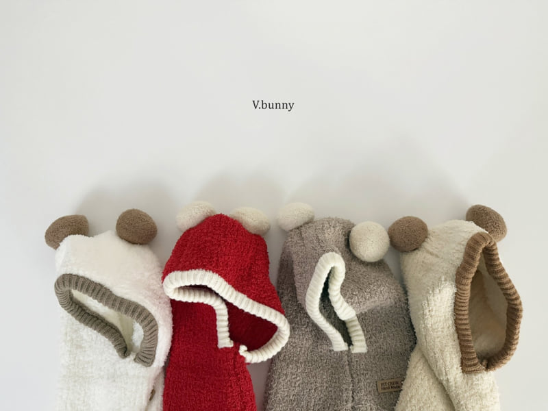 V Bunny - Korean Children Fashion - #toddlerclothing - Bear Balaclava - 6