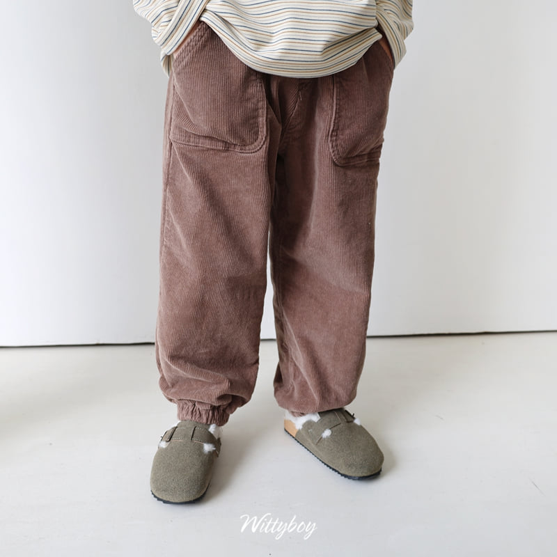 Witty Boy - Korean Children Fashion - #Kfashion4kids - Nobel Corduroy Pants