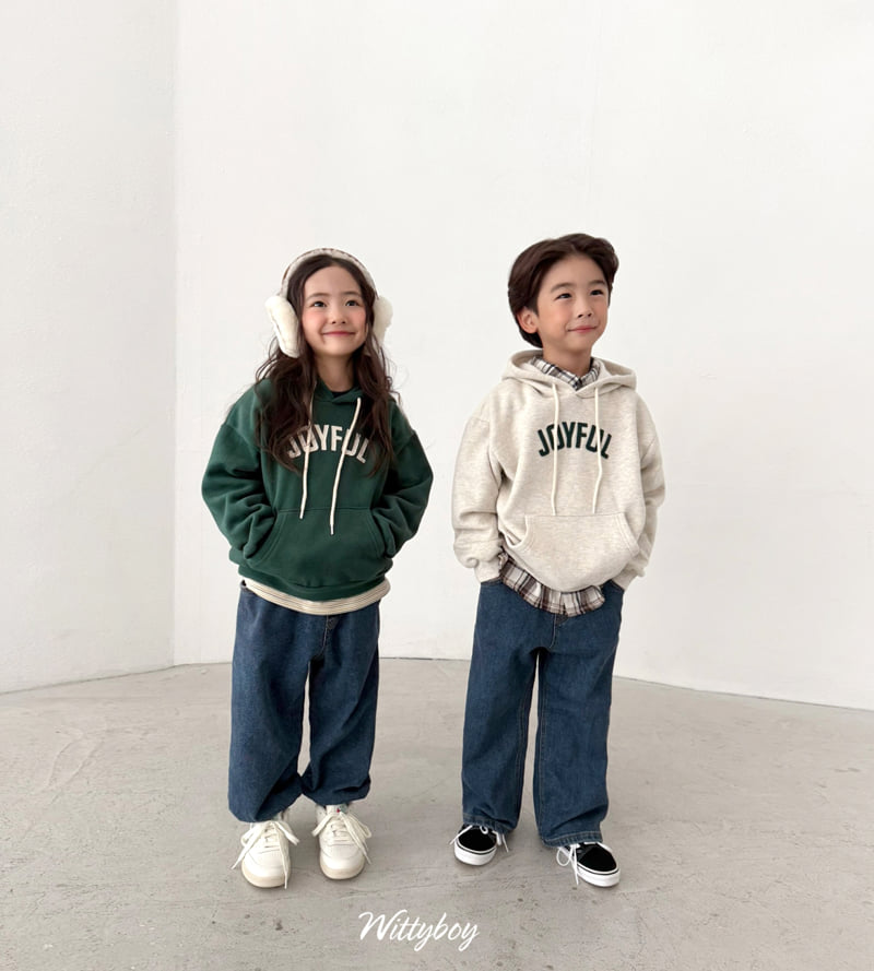 Witty Boy - Korean Children Fashion - #Kfashion4kids - Wannabe Bonding Denim Jogger Pants - 12