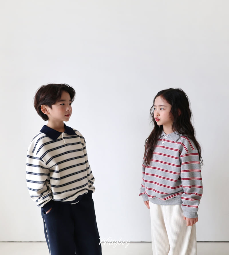 Witty Boy - Korean Children Fashion - #childofig - Cozy Collar Sweatshirt - 11