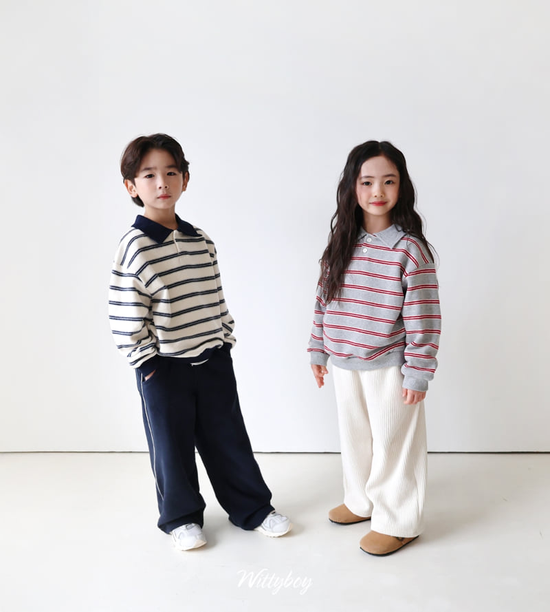 Witty Boy - Korean Children Fashion - #childofig - Cozy Collar Sweatshirt - 12