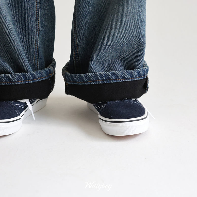 Witty Boy - Korean Children Fashion - #childofig - Winter Old School Denim Pants - 10