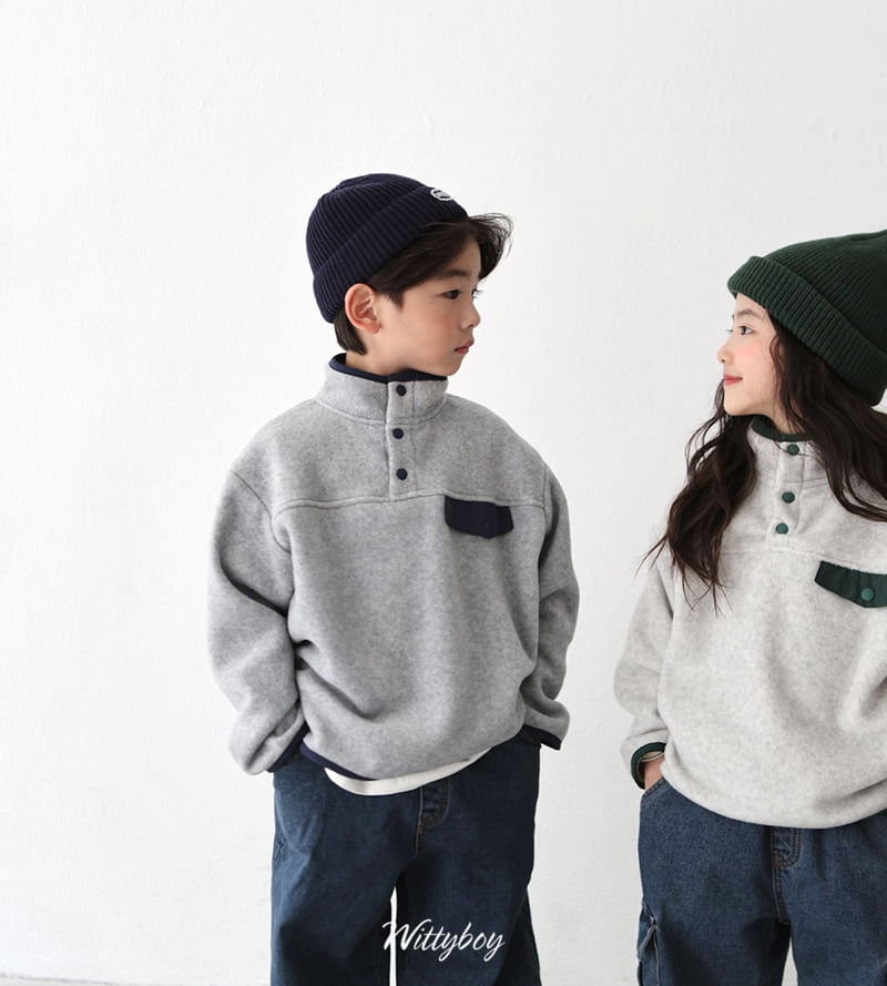 Witty Boy - Korean Children Fashion - #childofig - Camp Fleece Anorak - 3