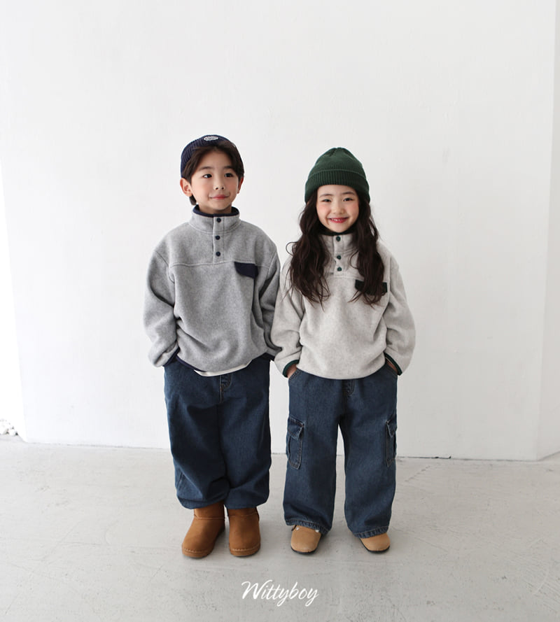 Witty Boy - Korean Children Fashion - #childofig - Camp Fleece Anorak - 4