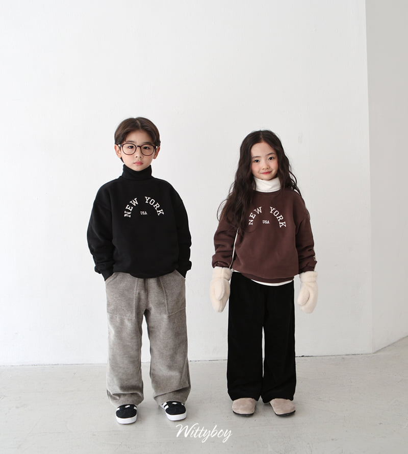 Witty Boy - Korean Children Fashion - #childofig - New York Sweatshirt - 11