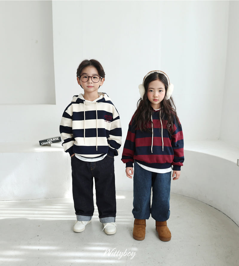 Witty Boy - Korean Children Fashion - #stylishchildhood - Wannabe Bonding Denim Jogger Pants - 4