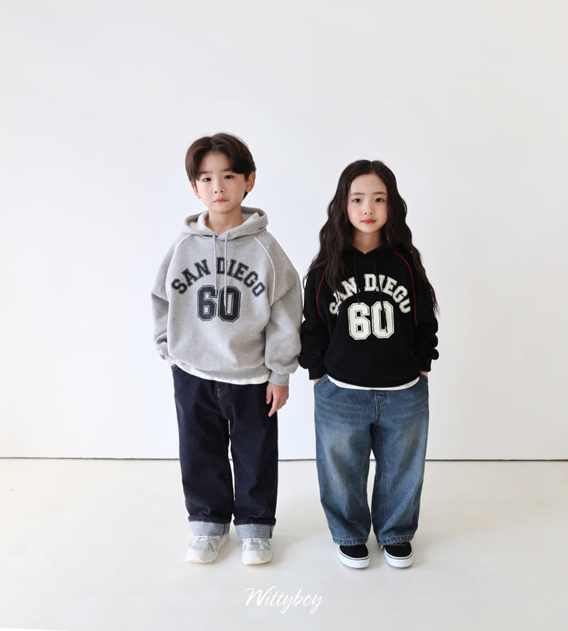 Witty Boy - Korean Children Fashion - #childrensboutique - Winter Old School Denim Pants - 11