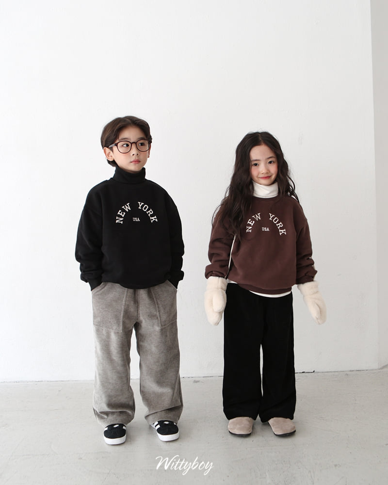 Witty Boy - Korean Children Fashion - #childrensboutique - New York Sweatshirt - 12
