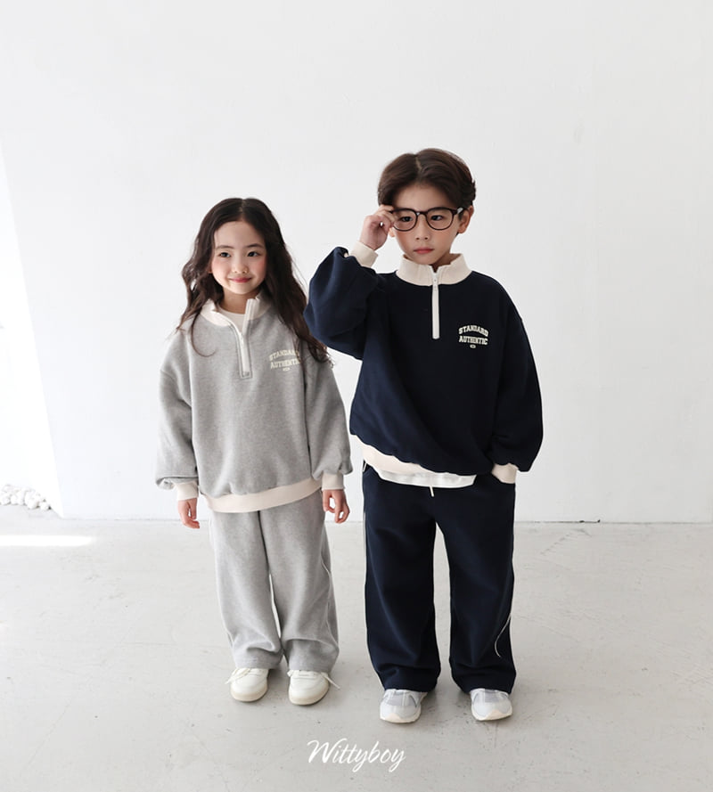 Witty Boy - Korean Children Fashion - #childrensboutique - Stand Fleece Anorak - 8